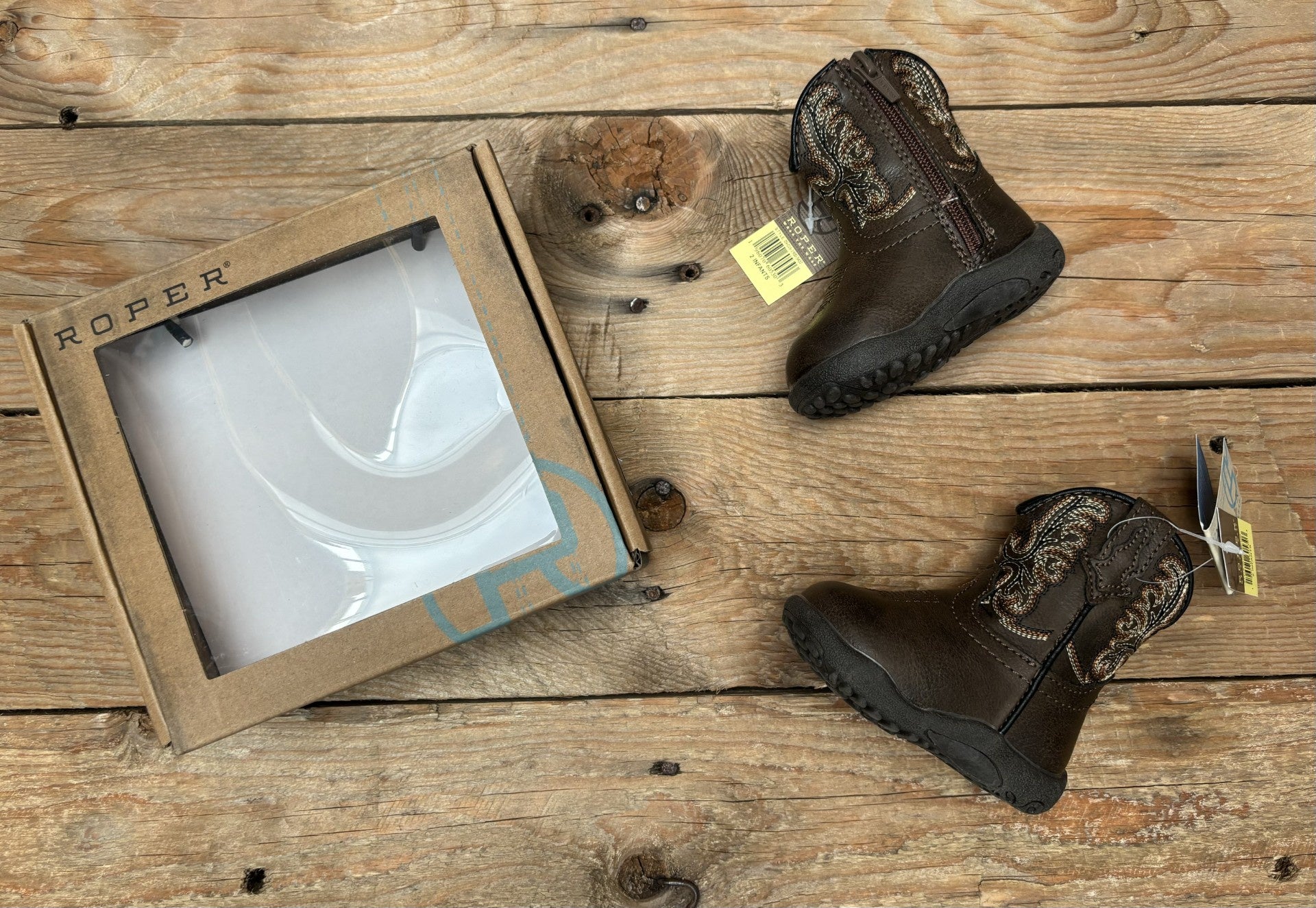 Infant Roper Cowbaby Patrick Brown Boot (7230360813645)
