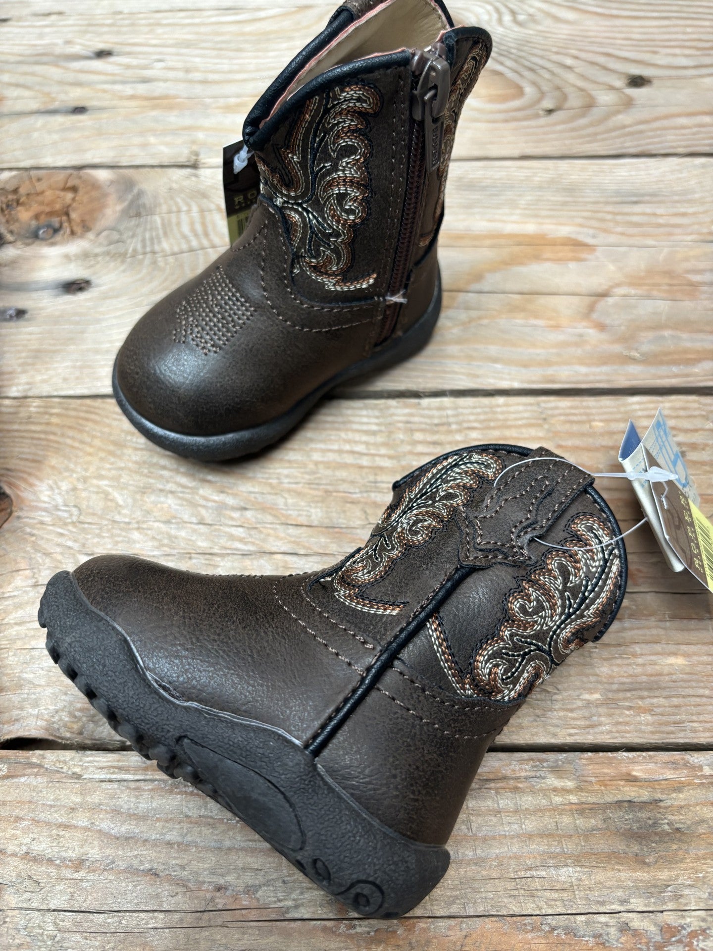 Infant Roper Cowbaby Patrick Brown Boot (7230360813645)
