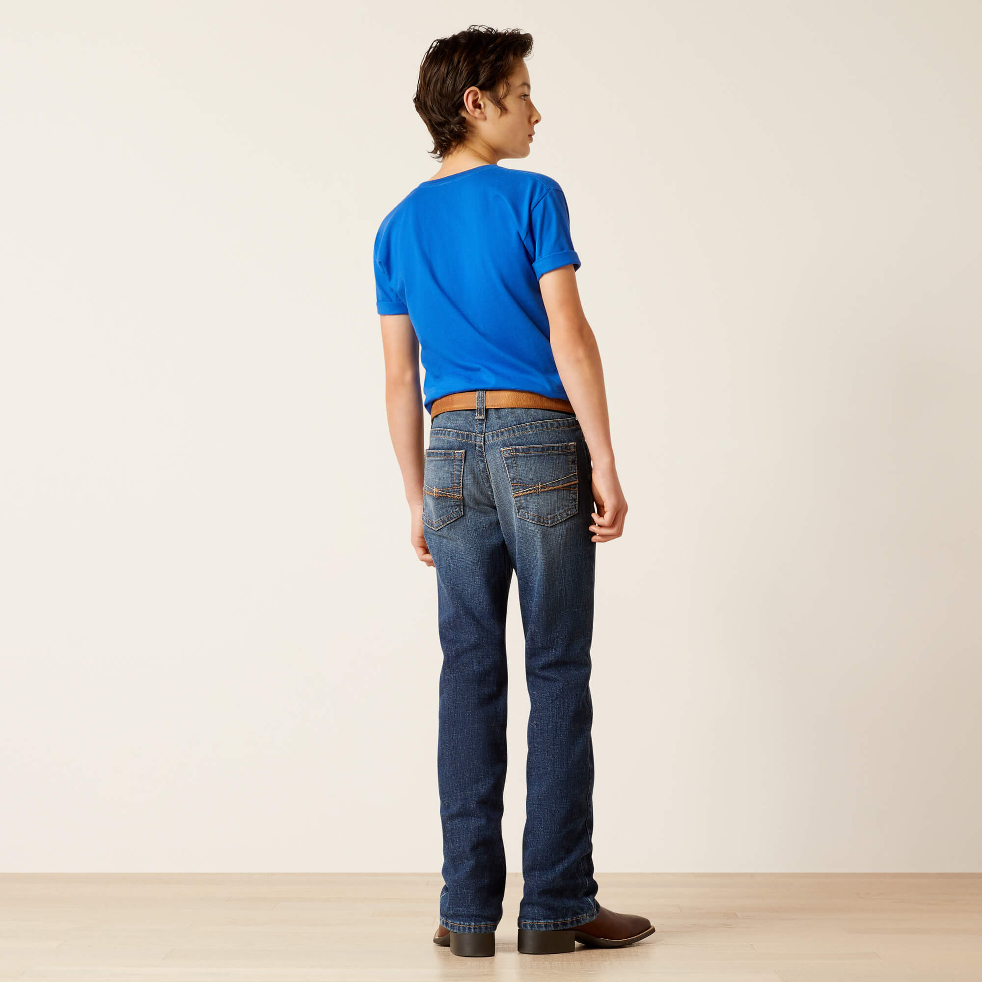 Boys Ariat B4 Relaxed Boot Cut Jean - Dennnis Denali (7012065542221)