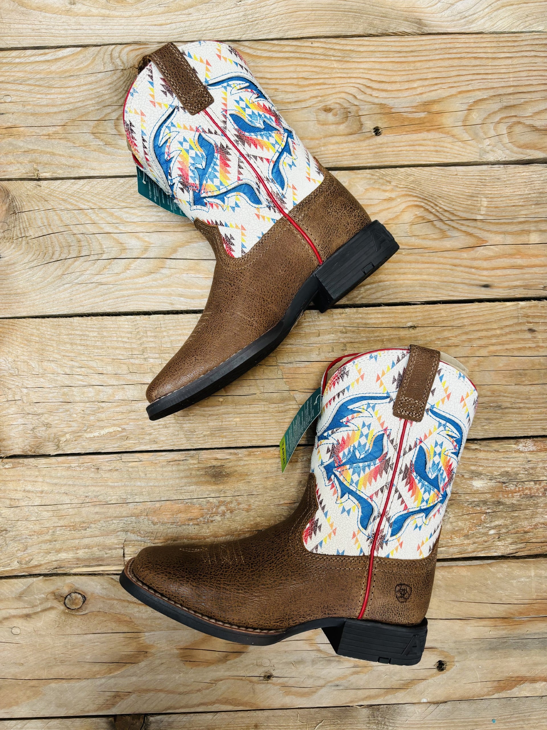 Youth Ariat San Angelo Venttek - Toasty Tan / Saddle Blanket (7112503132237)