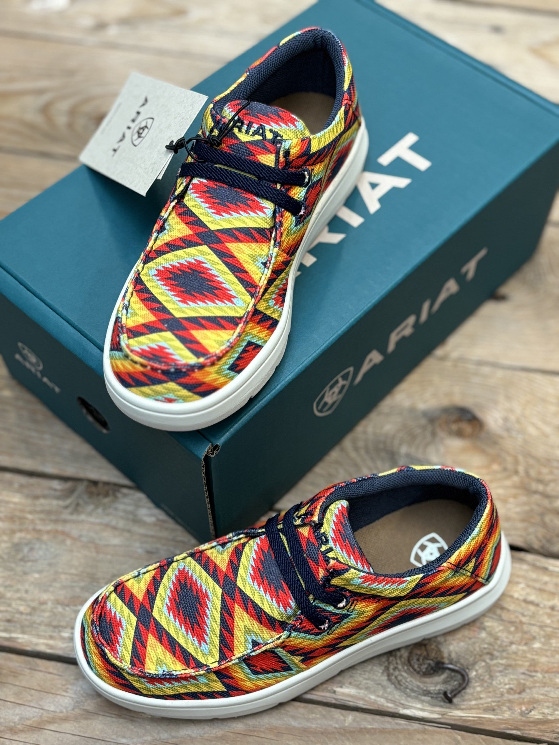 Kids Ariat Hilo - Neon Taos (7289408028749)