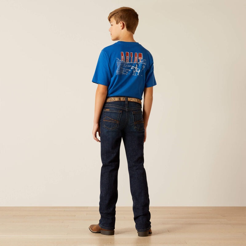Boys Ariat B5 Straight Romeo Jean - Mineral Blue (7389159293005)