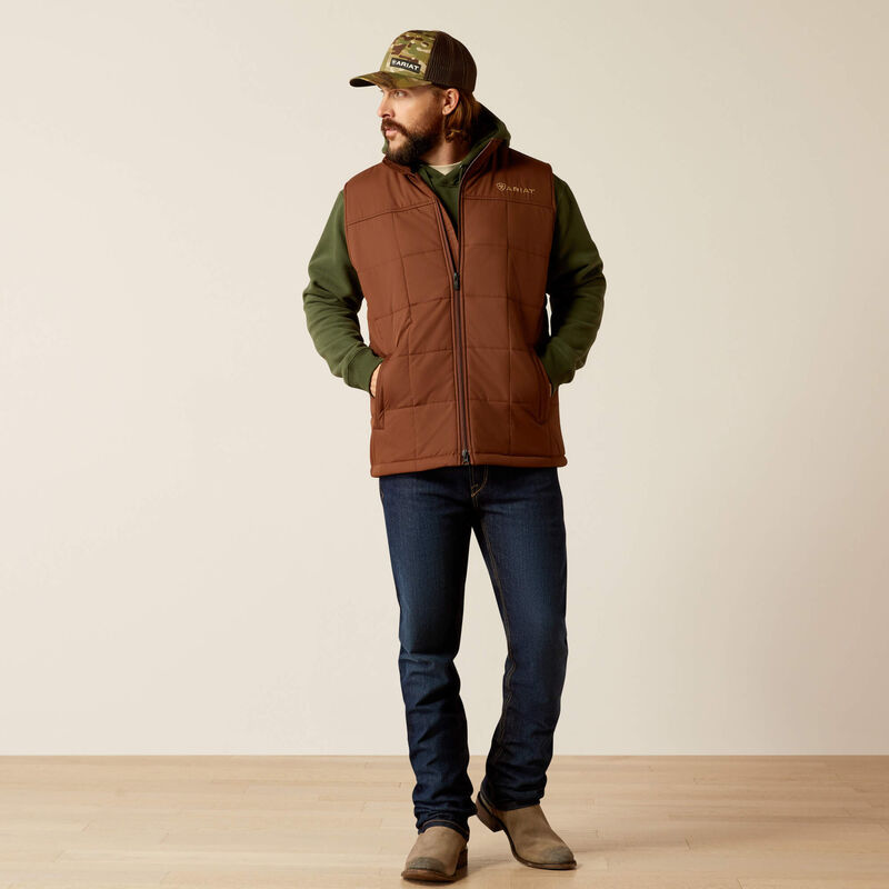 Mens Ariat Crius Insulated Vest - Potting Soil (7452435316813)