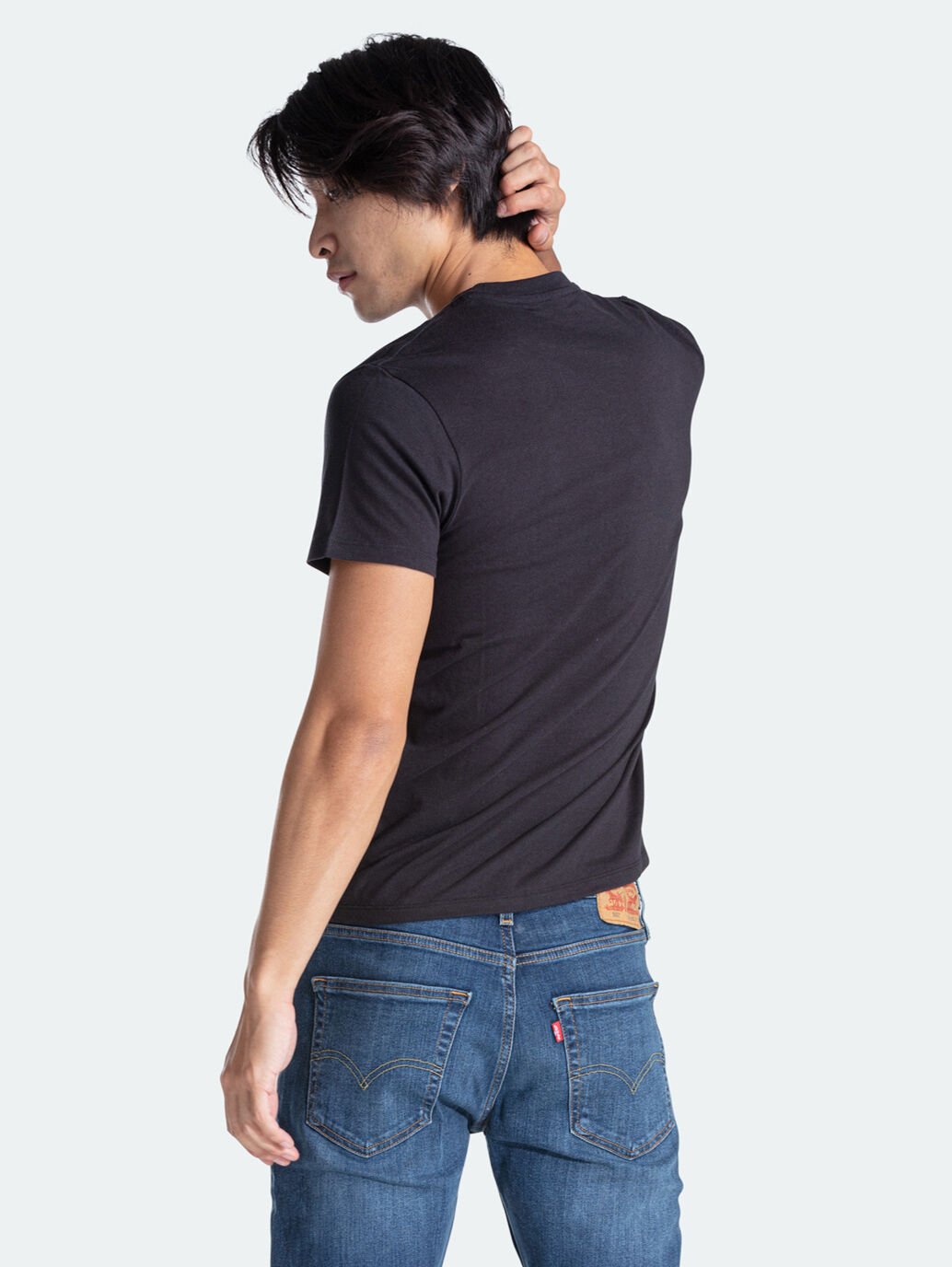 Mens Levi Graphic Logo Tee - Black (6896439590989)
