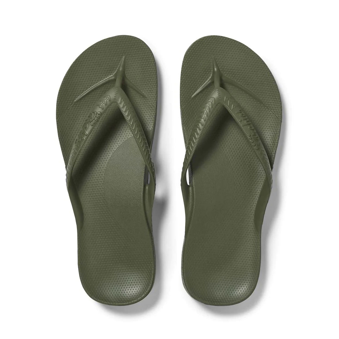 Archies Arch Support Thongs - Khaki (6966176809037)