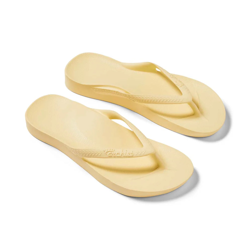 Archies Arch Support Thongs - Lemon (7225661947981)
