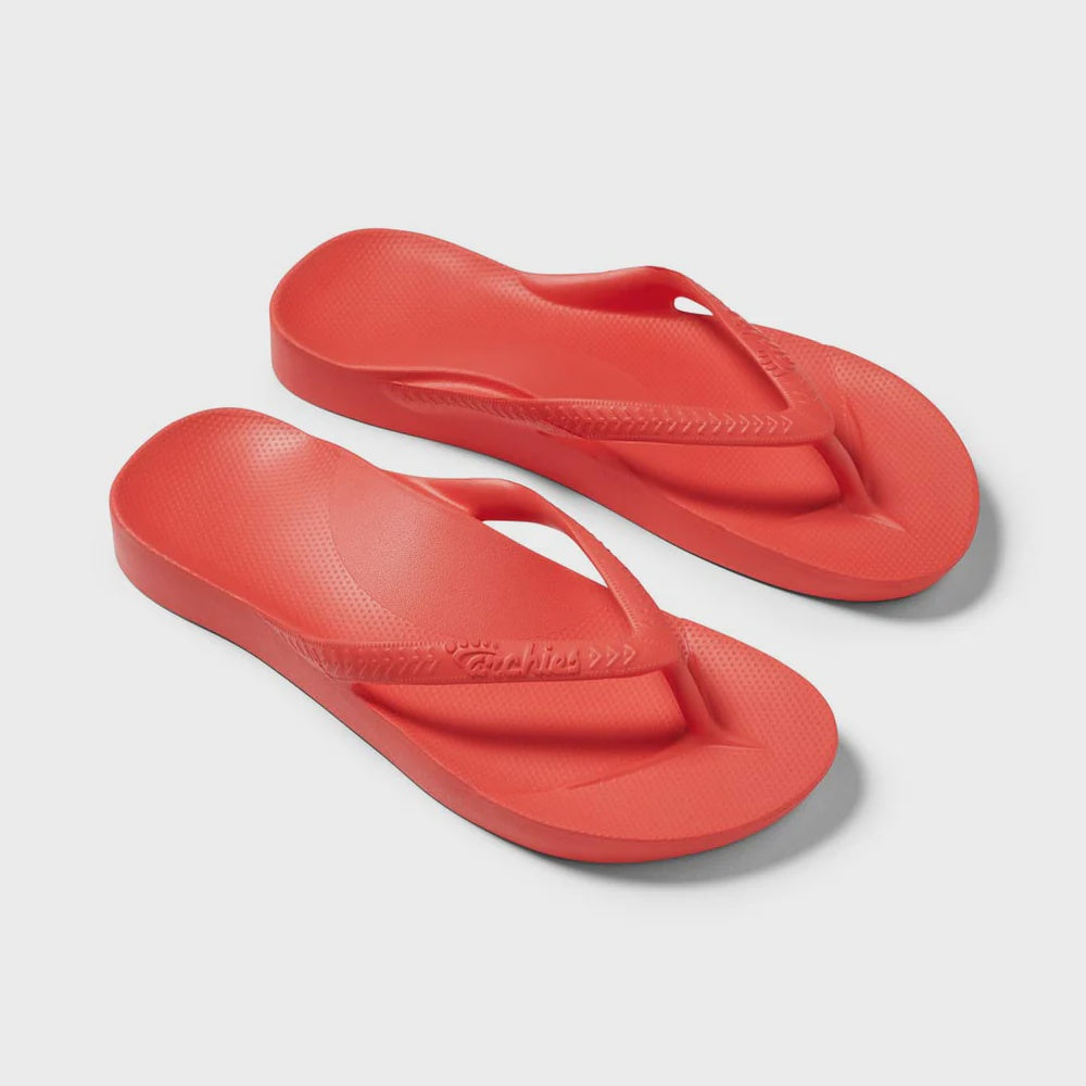 Archies Arch Support Thongs - Coral (7365023498317)