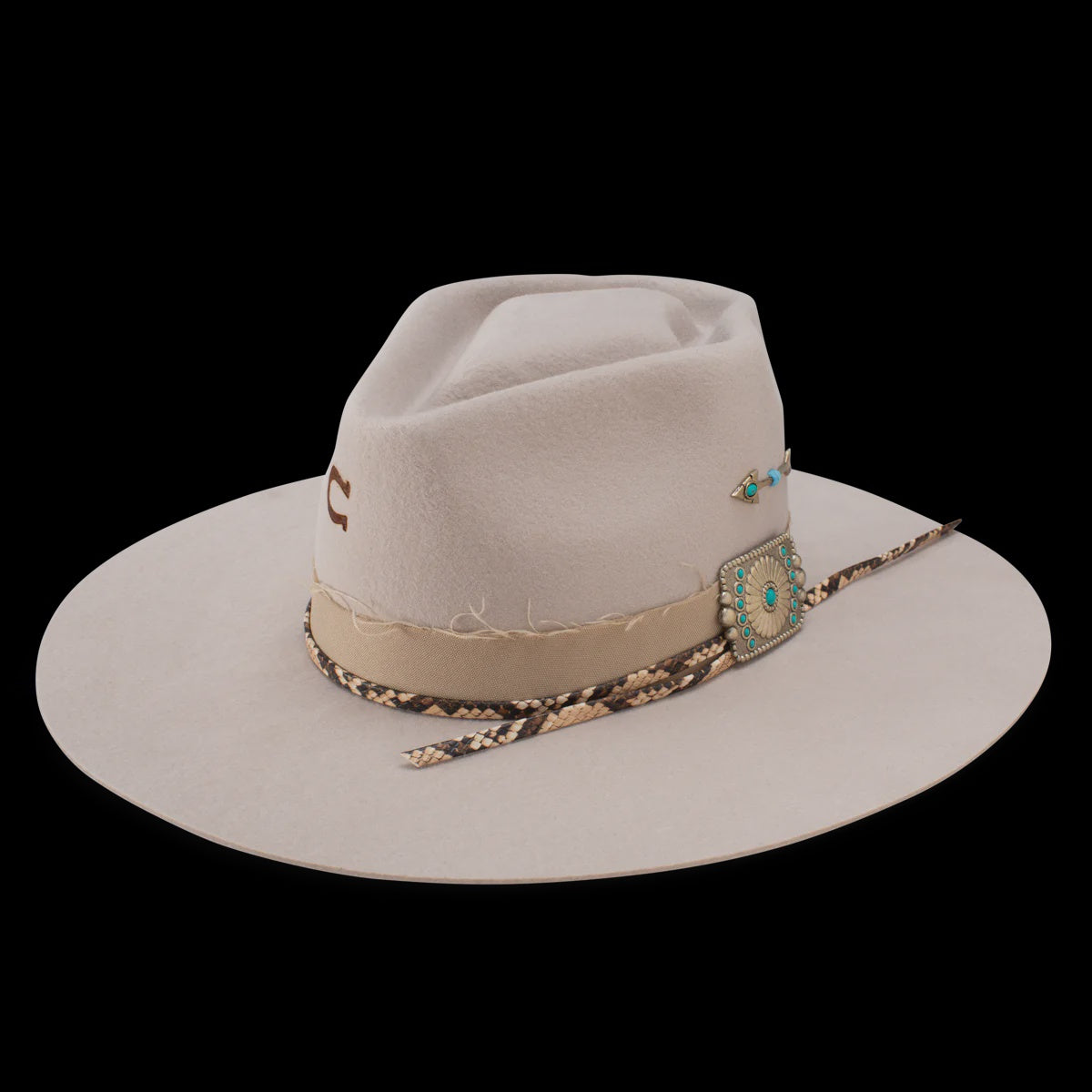 Charlie 1 Horse Hat - Spear Point - Silverbelly (7334017433677)