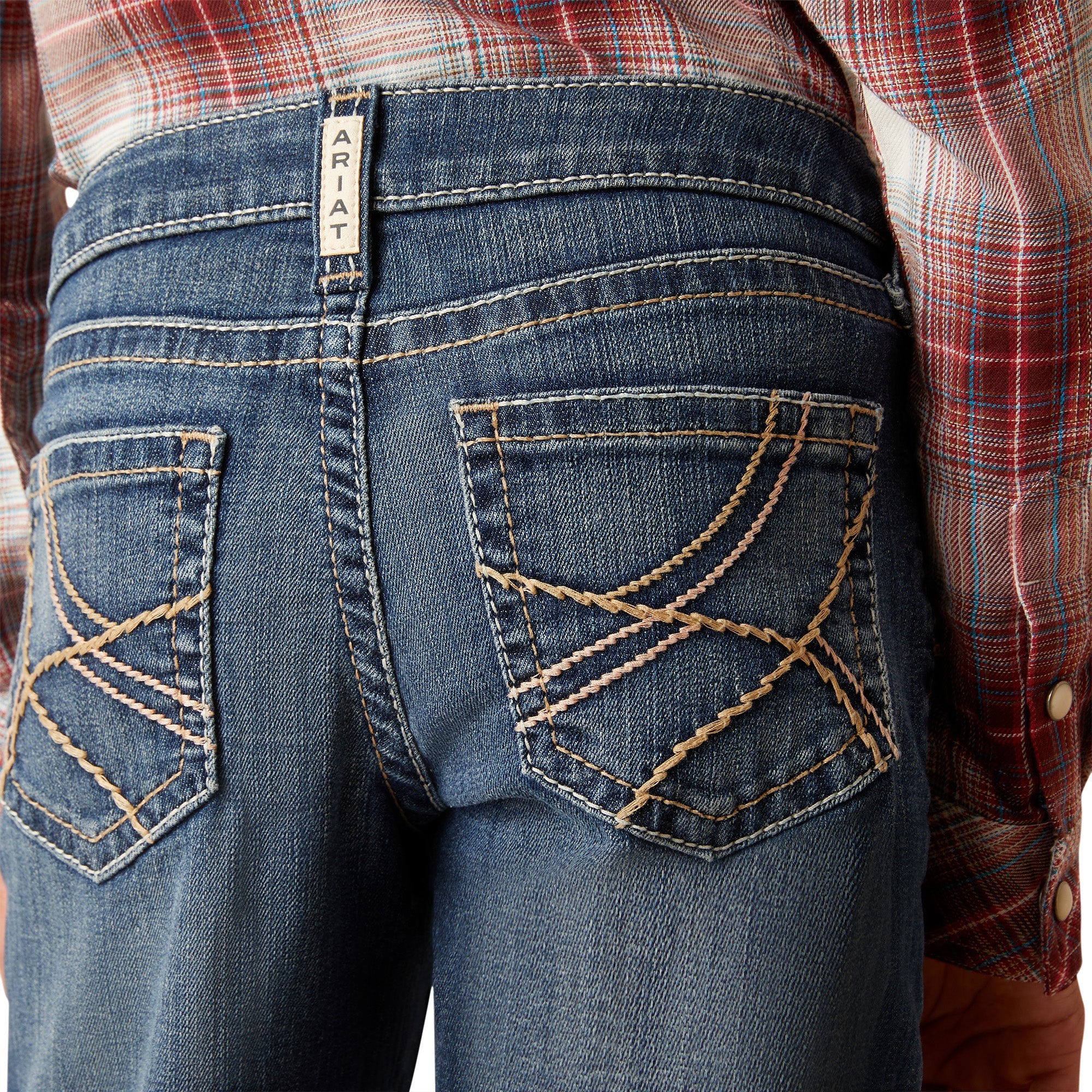 Girls Ariat REAL Boot Cut Jean - Everlee Chill Blue (7012065706061)