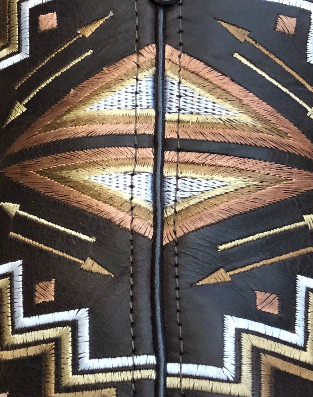 Womens Roper Monterey Aztec Brown Burnished Leather Boot (7336676720717) (7336676786253)