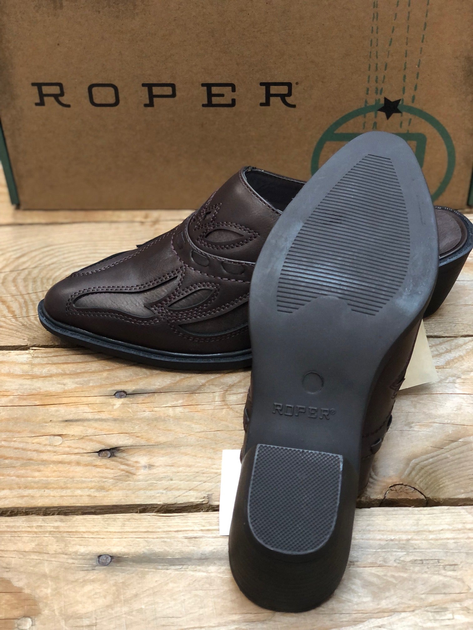 Womens Roper Beth Mule - Chocolate (7453954310221)