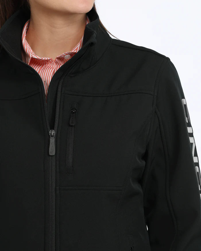 Ladies Cinch Larissa Bonded Jacket- Black