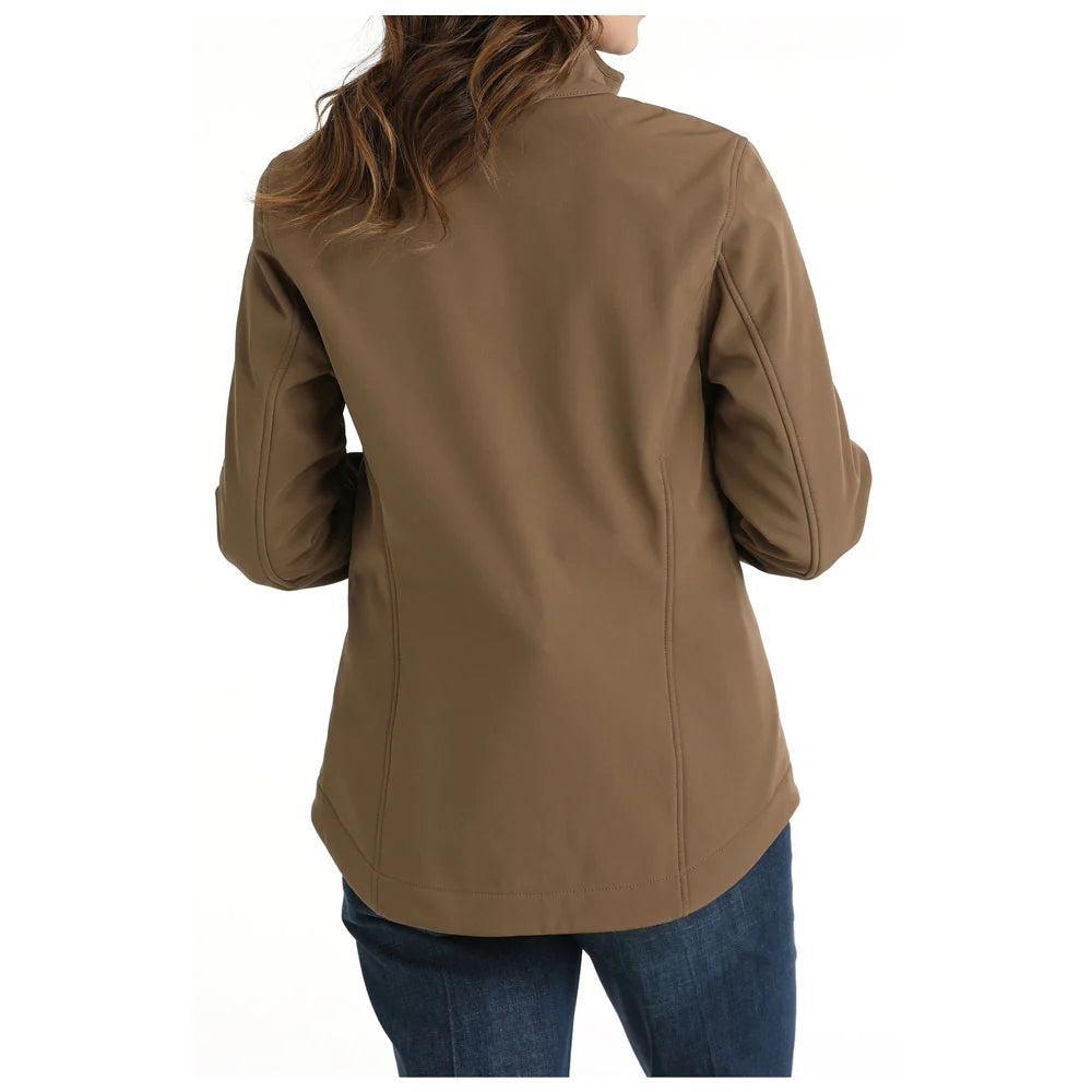 Ladies Cinch Concealed Carry Bonded Softshell Jacket - Brown (7453073375309)