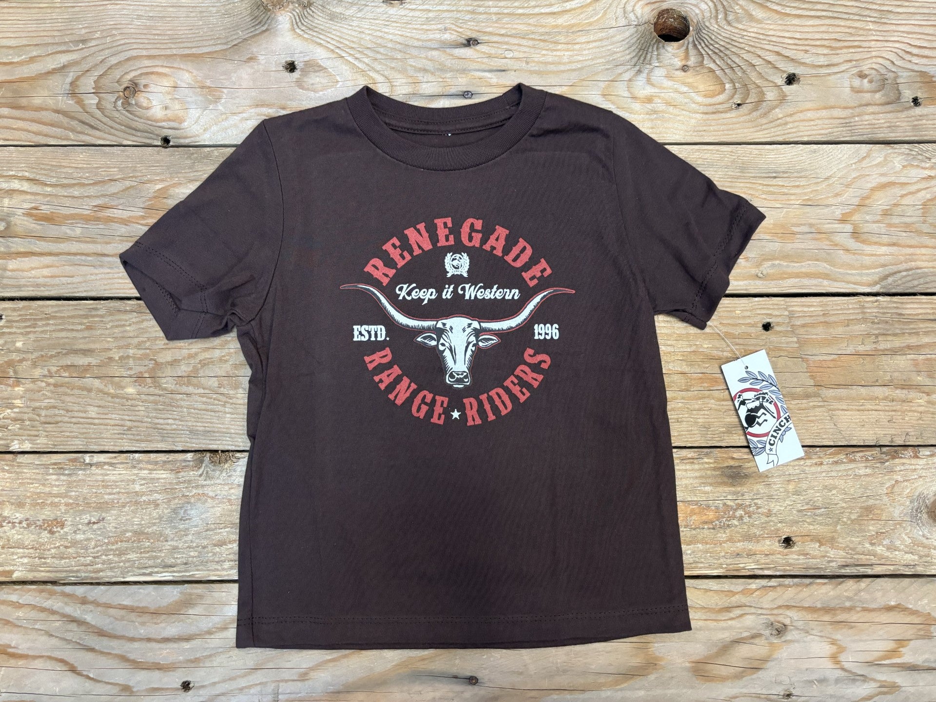 Boys Infants / Toddlers Cinch Renegade Range Riders Tee - Brown (7048622276685)