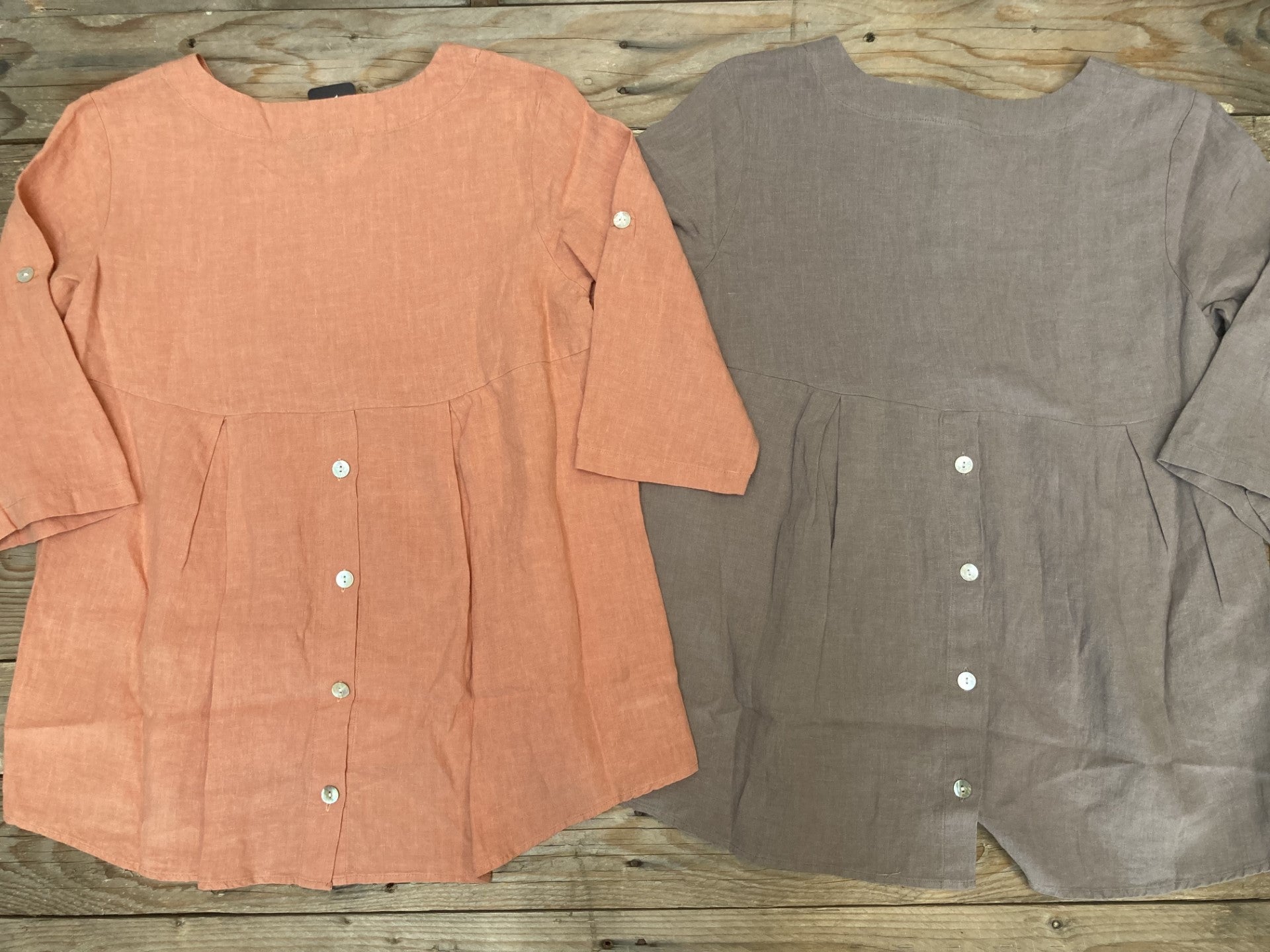 Womens Maglia Linen Tunic Top (6924156141645)