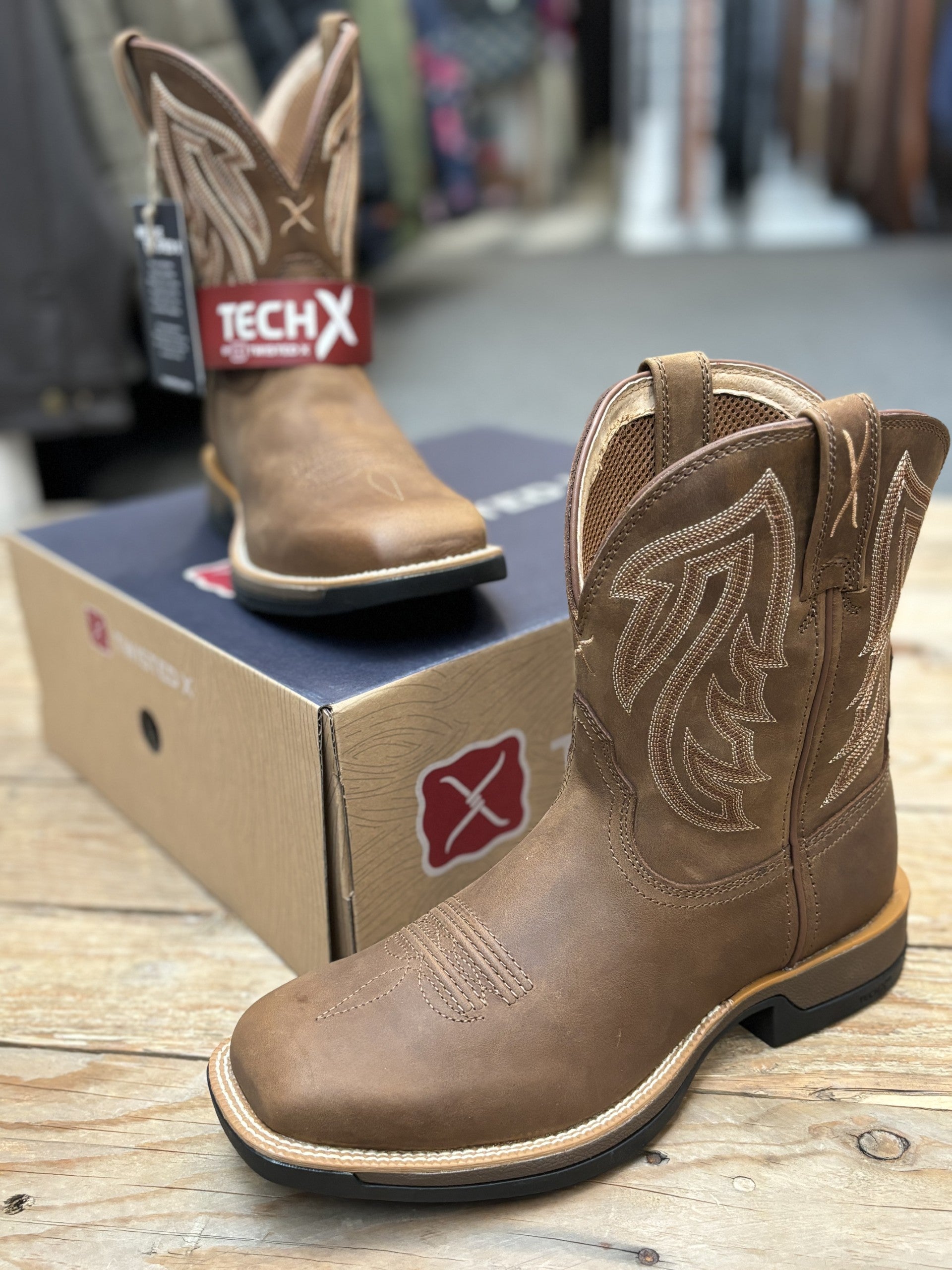 Mens Twisted X 9"Tech X1 Boot - Coffee (7222402875469)