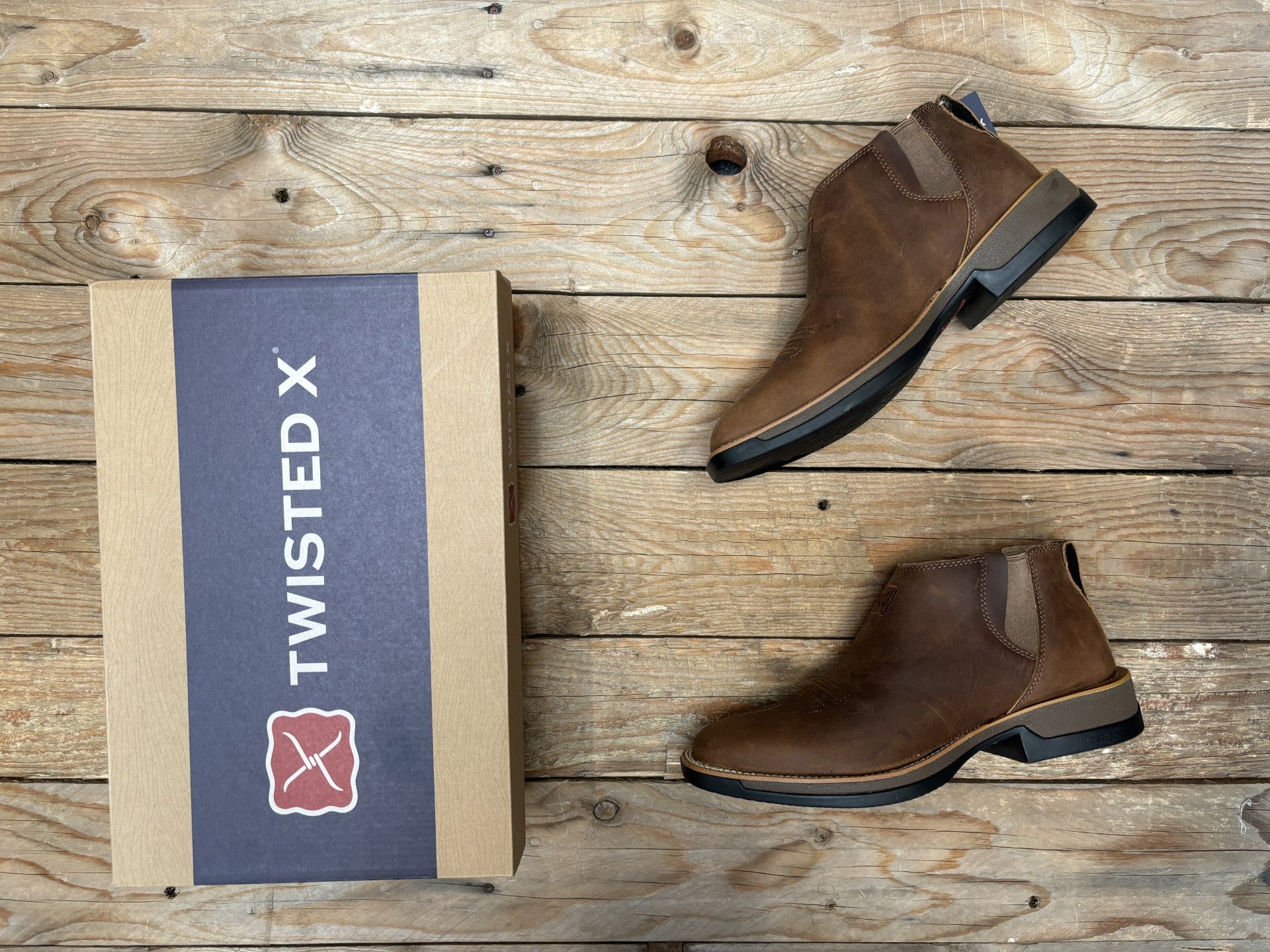 Mens Twisted X Tech X1 Chelsea Boot - Rust Brown (7229084106829)