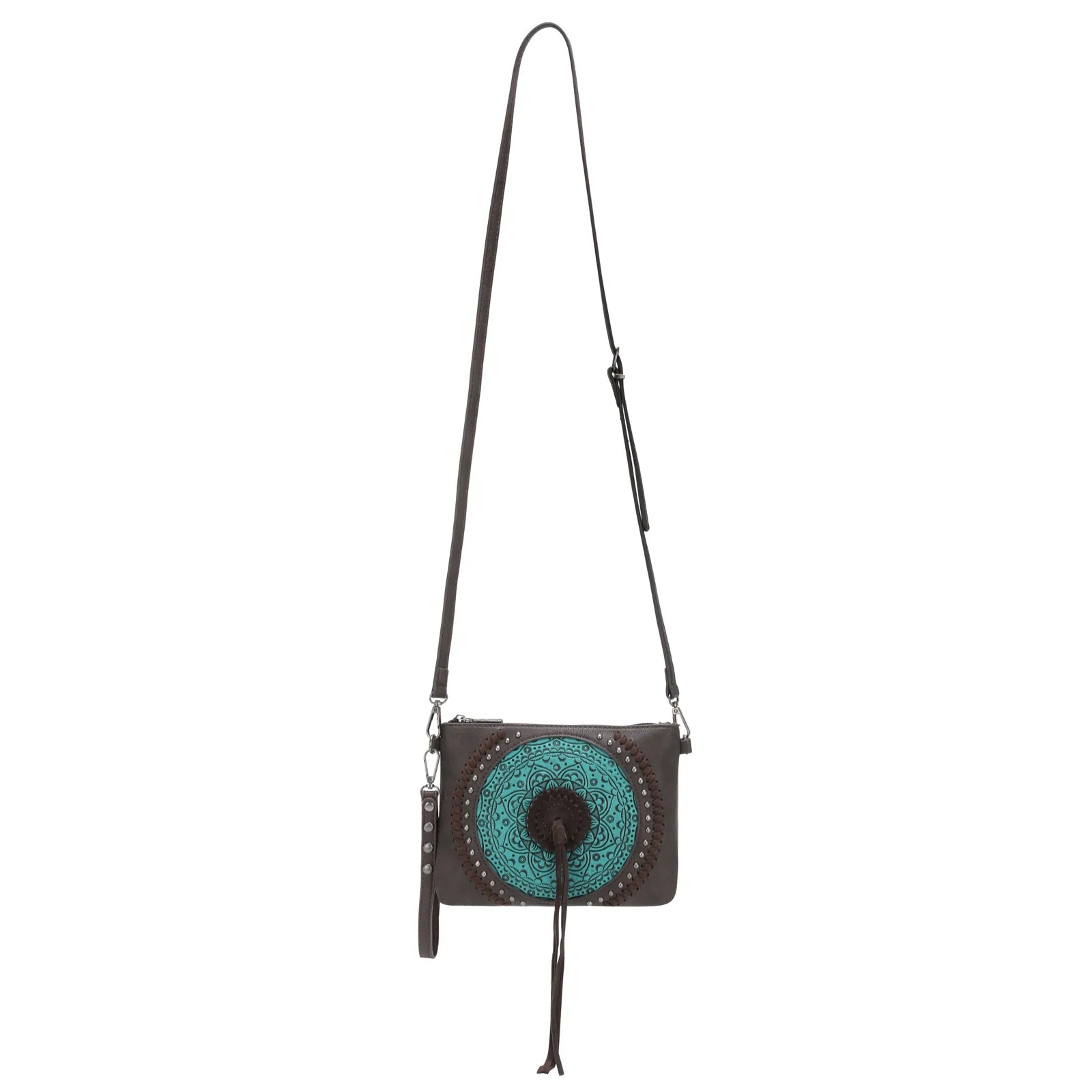 Wrangler Tooled Collection Clutch / Crossbody - Turquoise (6969635274829)