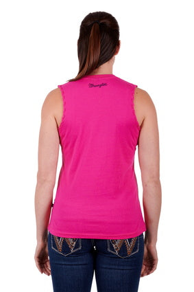 Womens Wrangler Cecilia Tank - Pink (6894491467853)