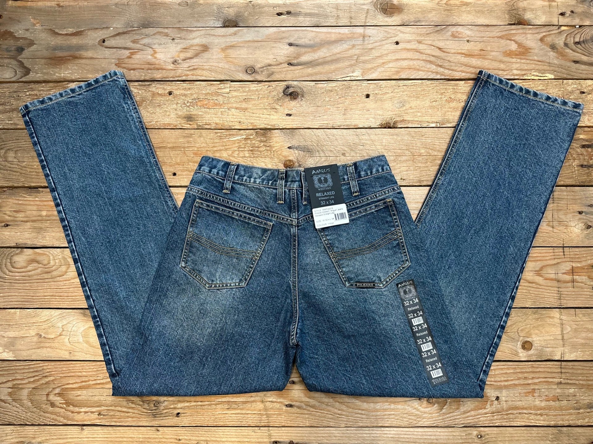 Mens Pilbara Western Angus Relaxed Jean - Straight Leg (7327259852877)