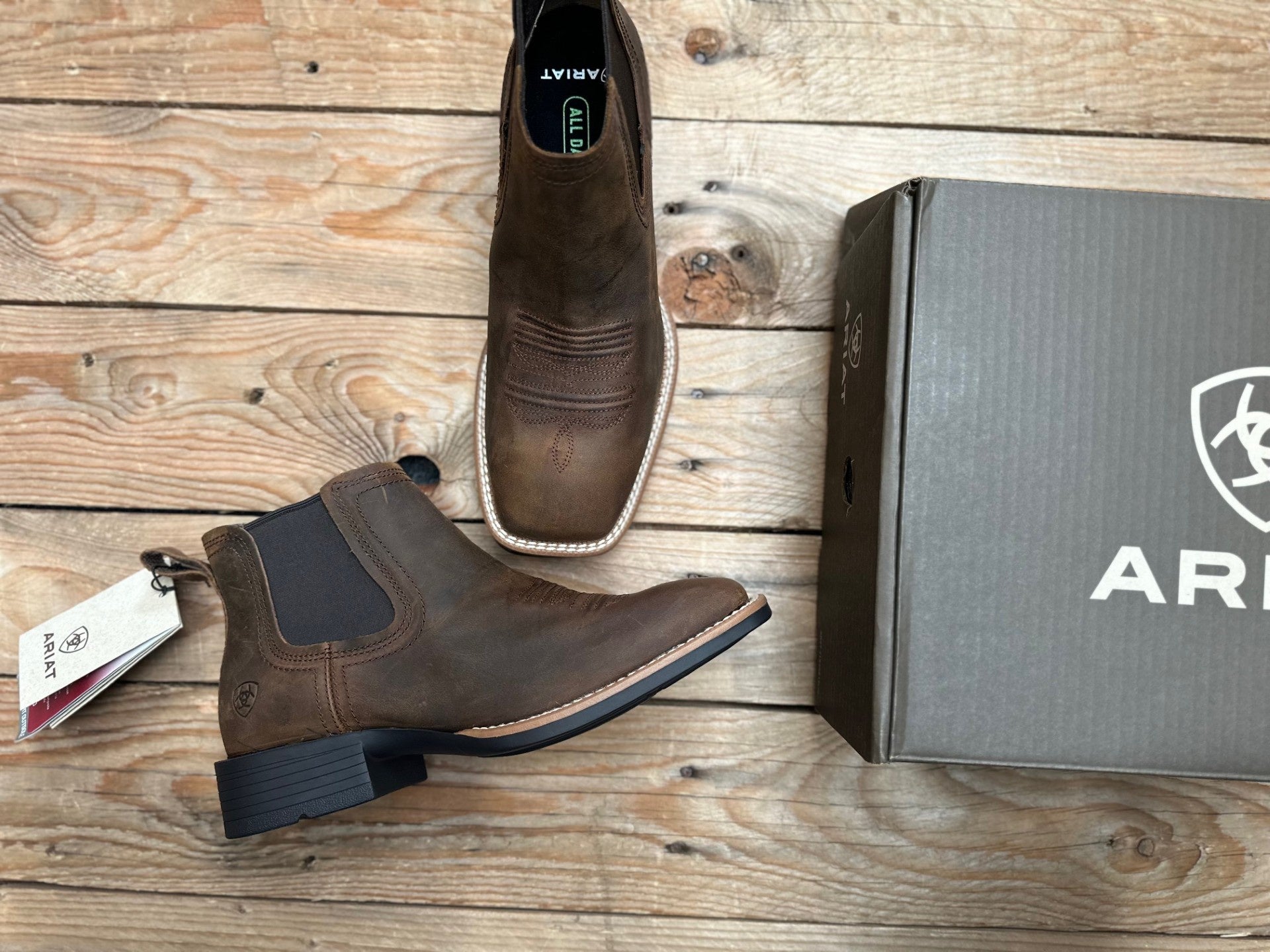 Mens Ariat Sport Booker Boot - Distressed Tan (7309725401165)