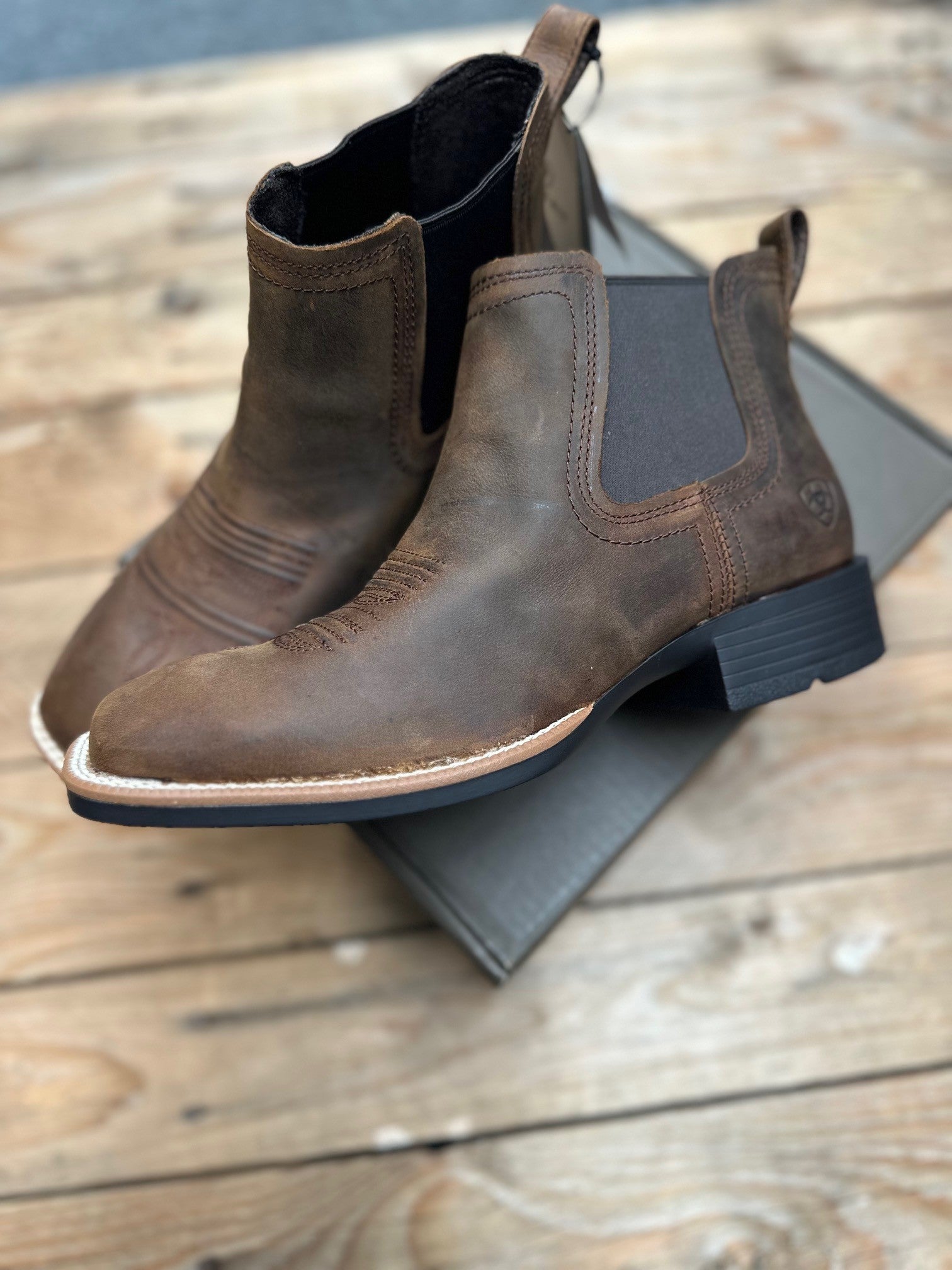 Mens Ariat Sport Booker Boot - Distressed Tan (7309725401165)