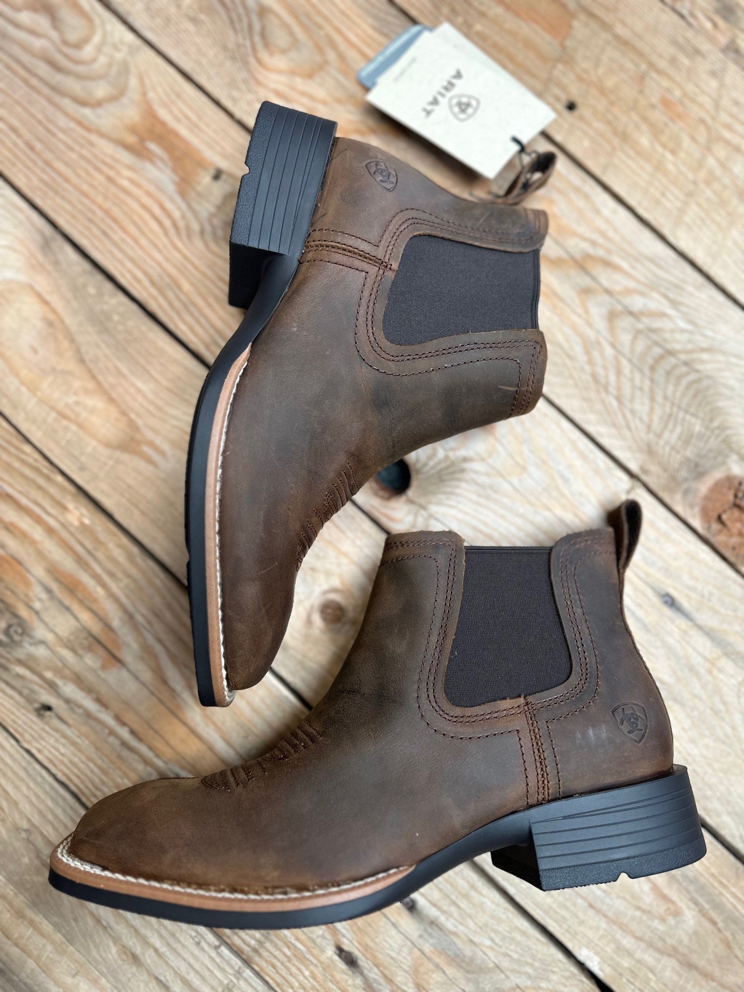 Mens Ariat Sport Booker Boot - Distressed Tan (7309725401165)
