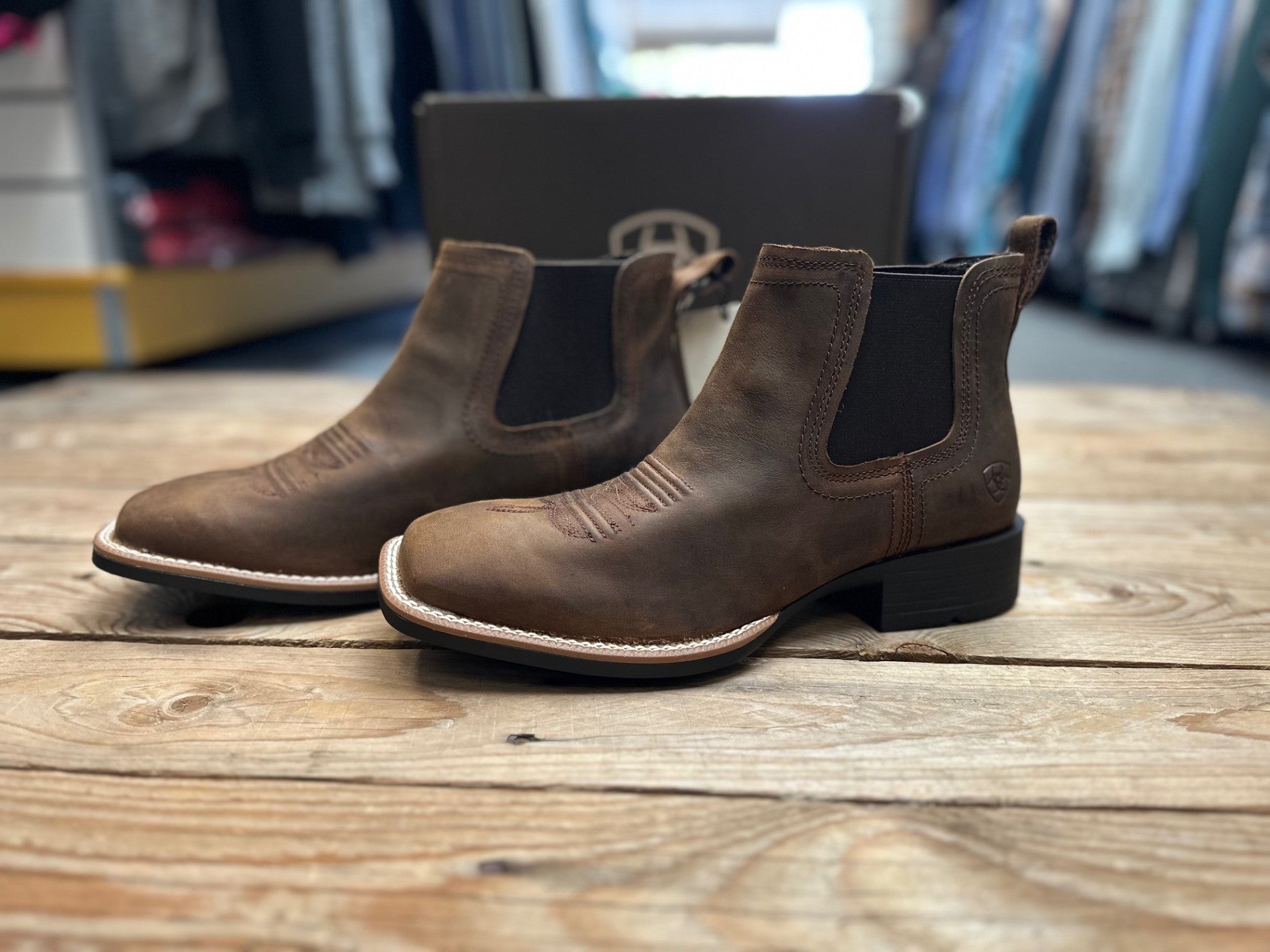Mens Ariat Sport Booker Boot - Distressed Tan (7309725401165)