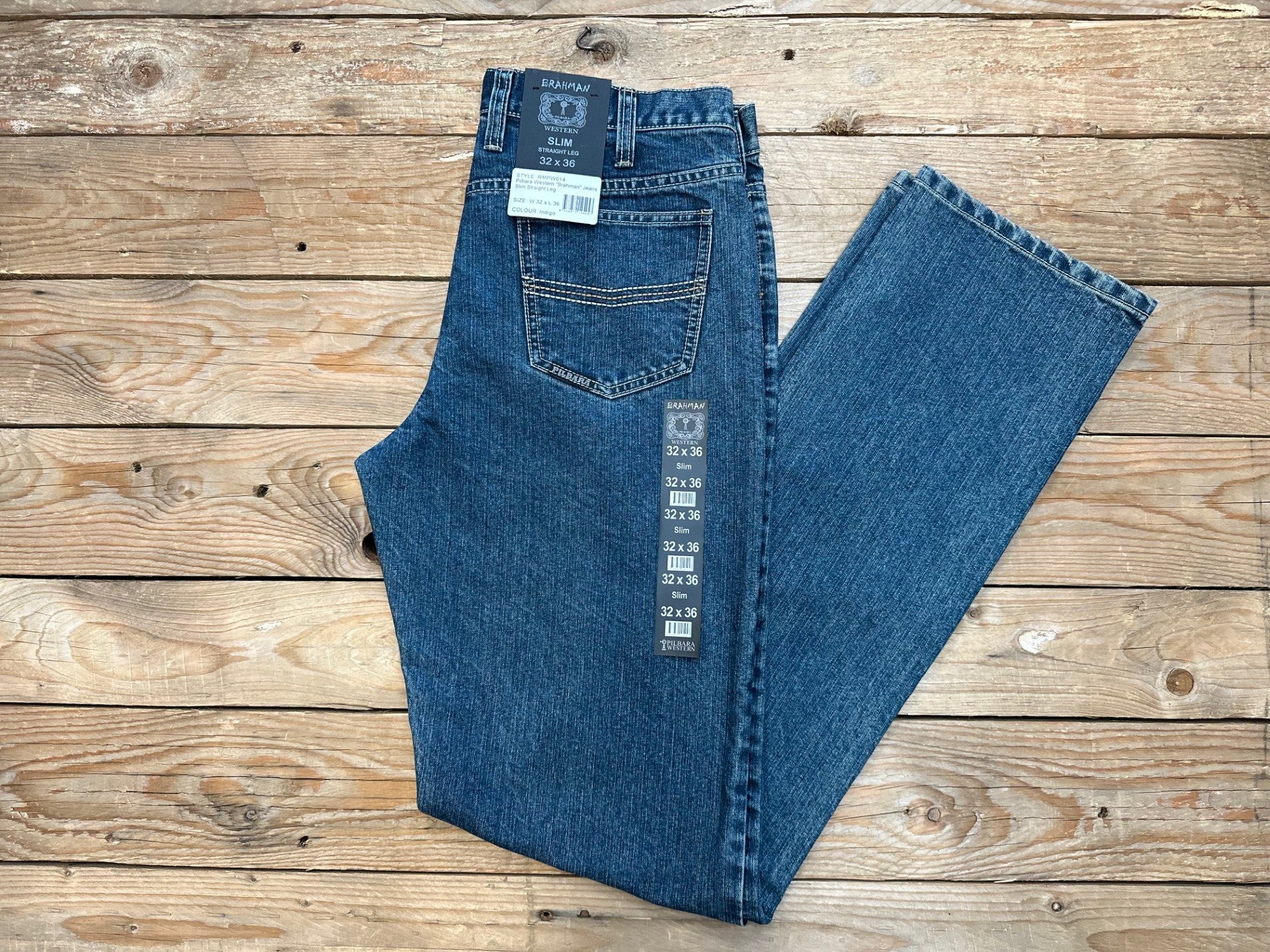 Mens Pilbara Western Brahman Slim Jean - Straight Leg (7327259885645)