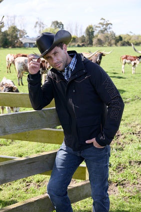 Mens Wrangler Cade Logo Jacket - Black (7534352433229)