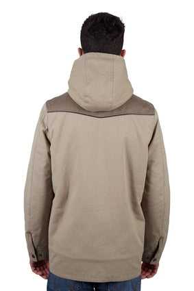 Mens Wrangler Cain Jacket - Stone (7534313537613)