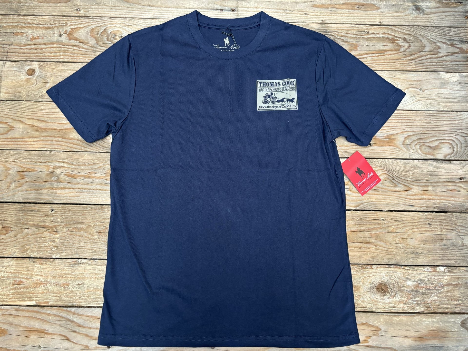 Mens Thomas Cook Cobb n Co Tee - Navy or Green (7023044067405)