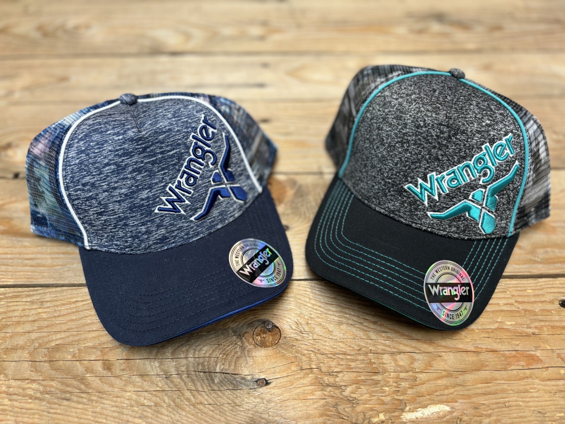 Wrangler Gallant Trucker Cap - Black or Navy (6882768355405)