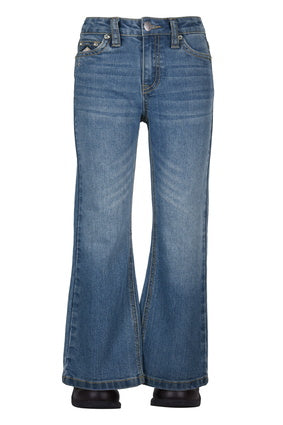 Girls Pure Western Gia Boot Cut Jean - Retro Blue (7327982551117)