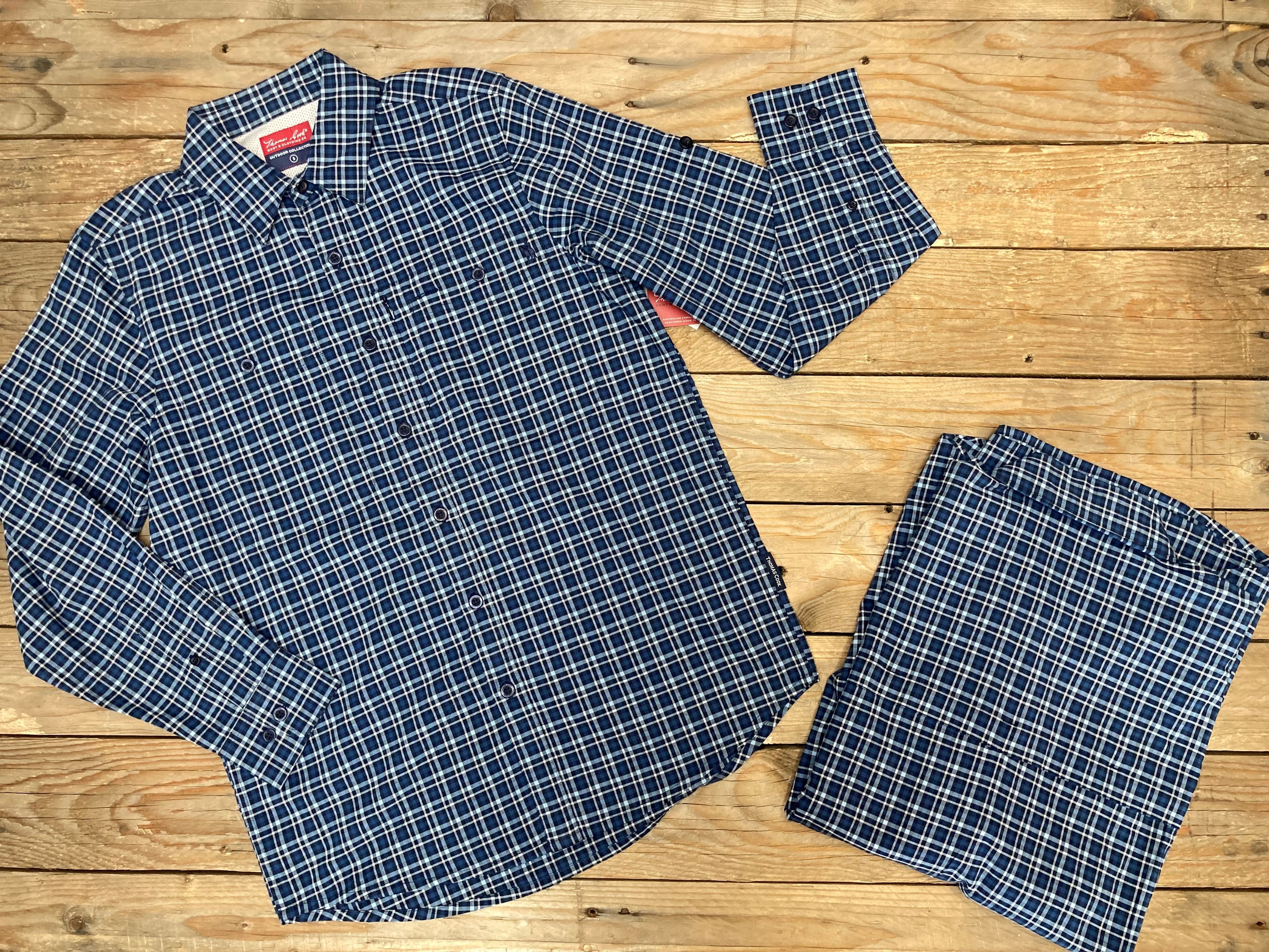 Mens Thomas Cook Adventure Collection Gibson Bamboo Long Sleeve Shirt (6921879060557)