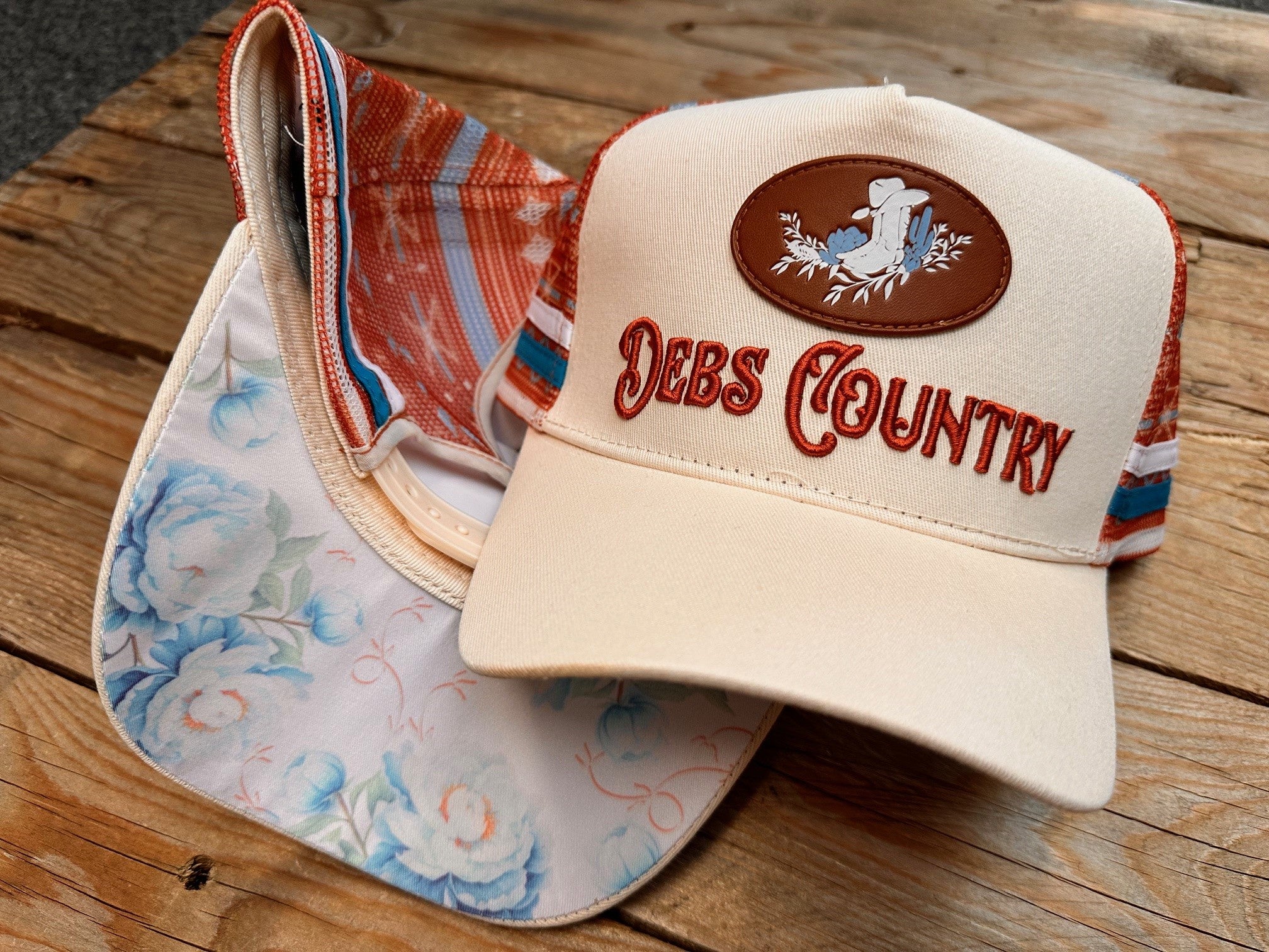 Debs Country Outfitters Cream Ponytail Trucker Cap (7167803555917)