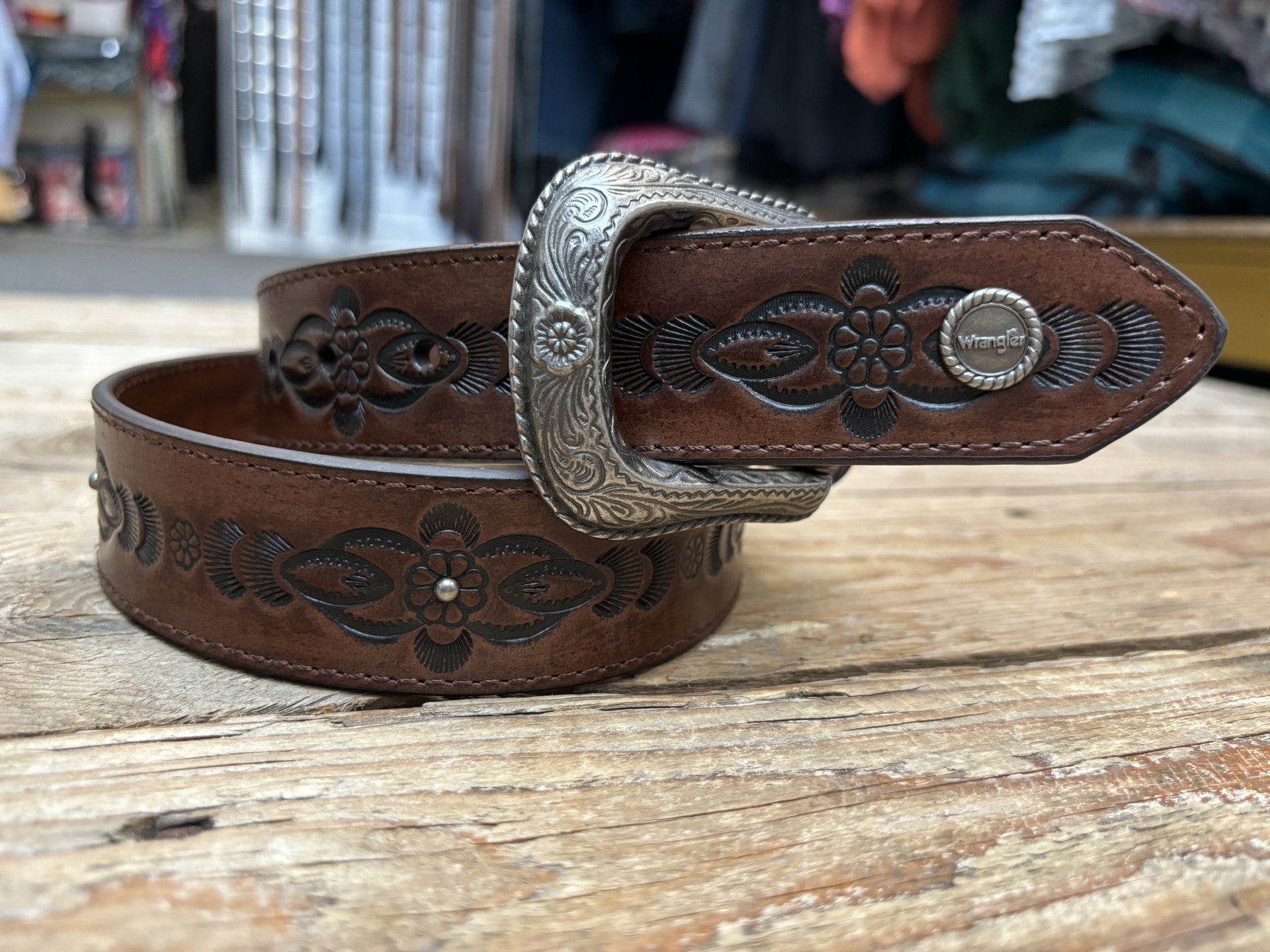 Womens Wrangler Grace Belt - Dark Tan (7013961367629)