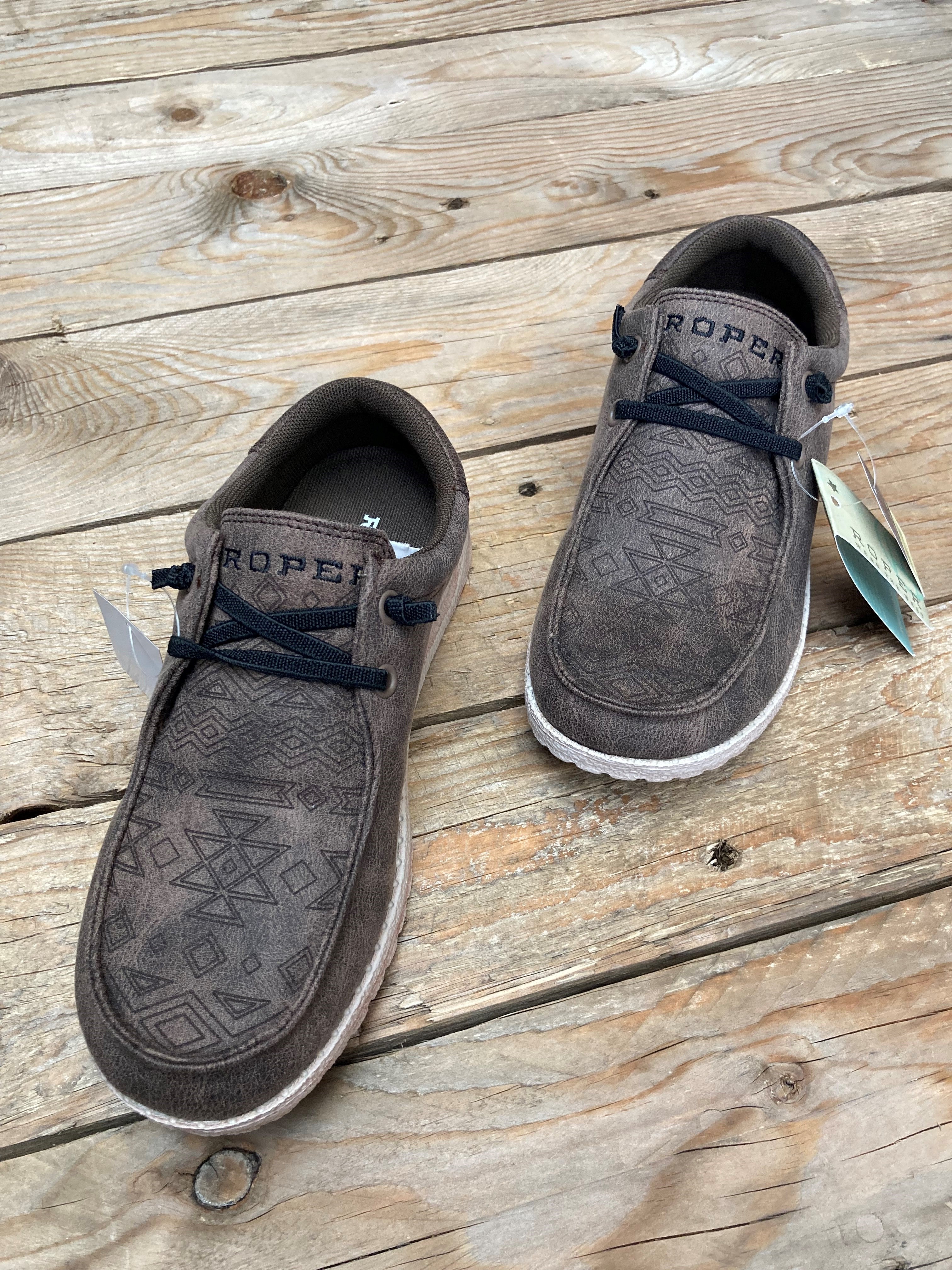 Womens Roper Hang Loose - Brown Aztec or Tan Aztec (6910795350093)