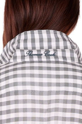 Womens Thomas Cook Harper LS Linen Blend Shirt - Sage (6894256881741)