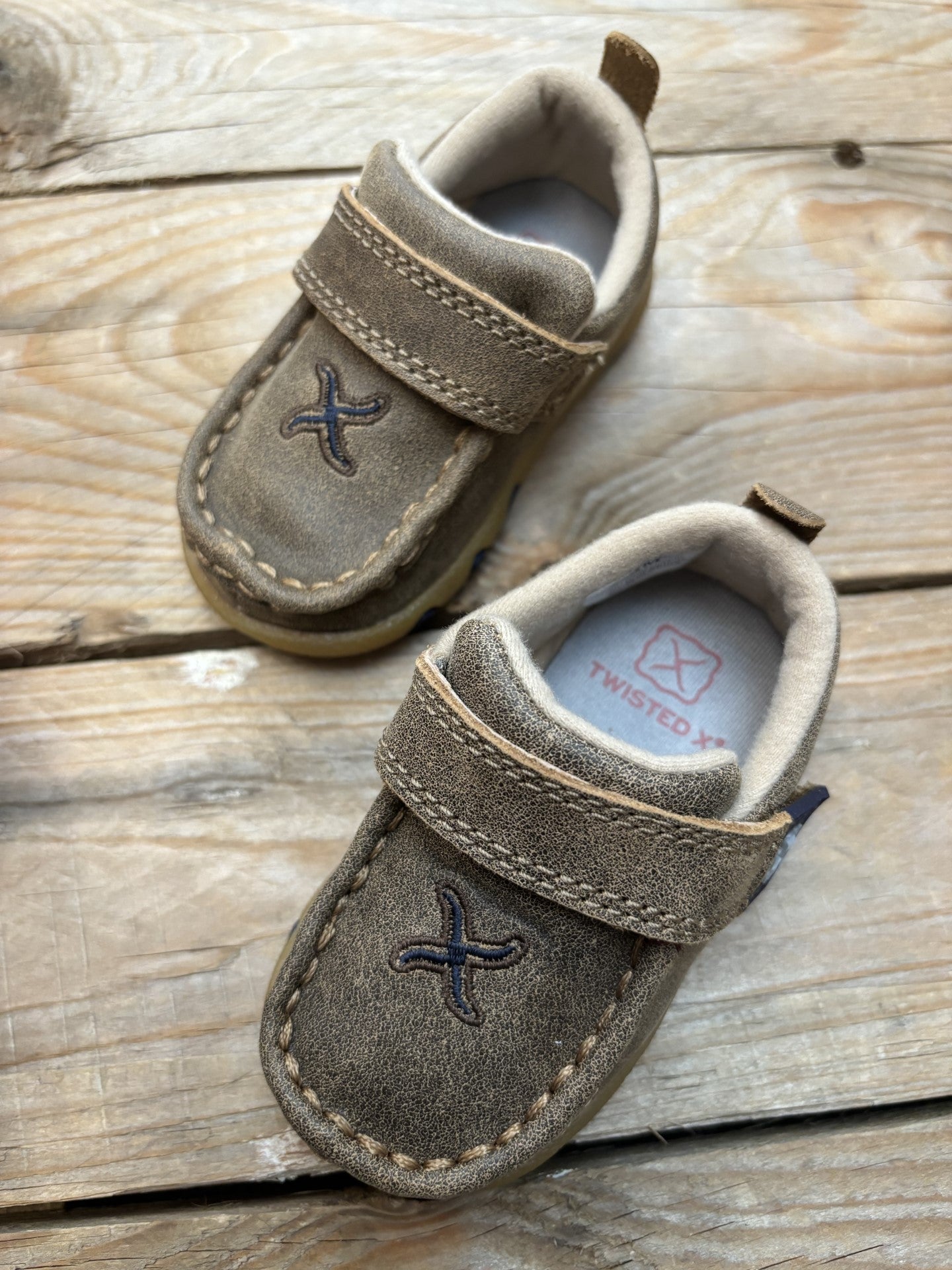 Infant Twisted X Bomber Blue Casual Mocs (6931537100877)