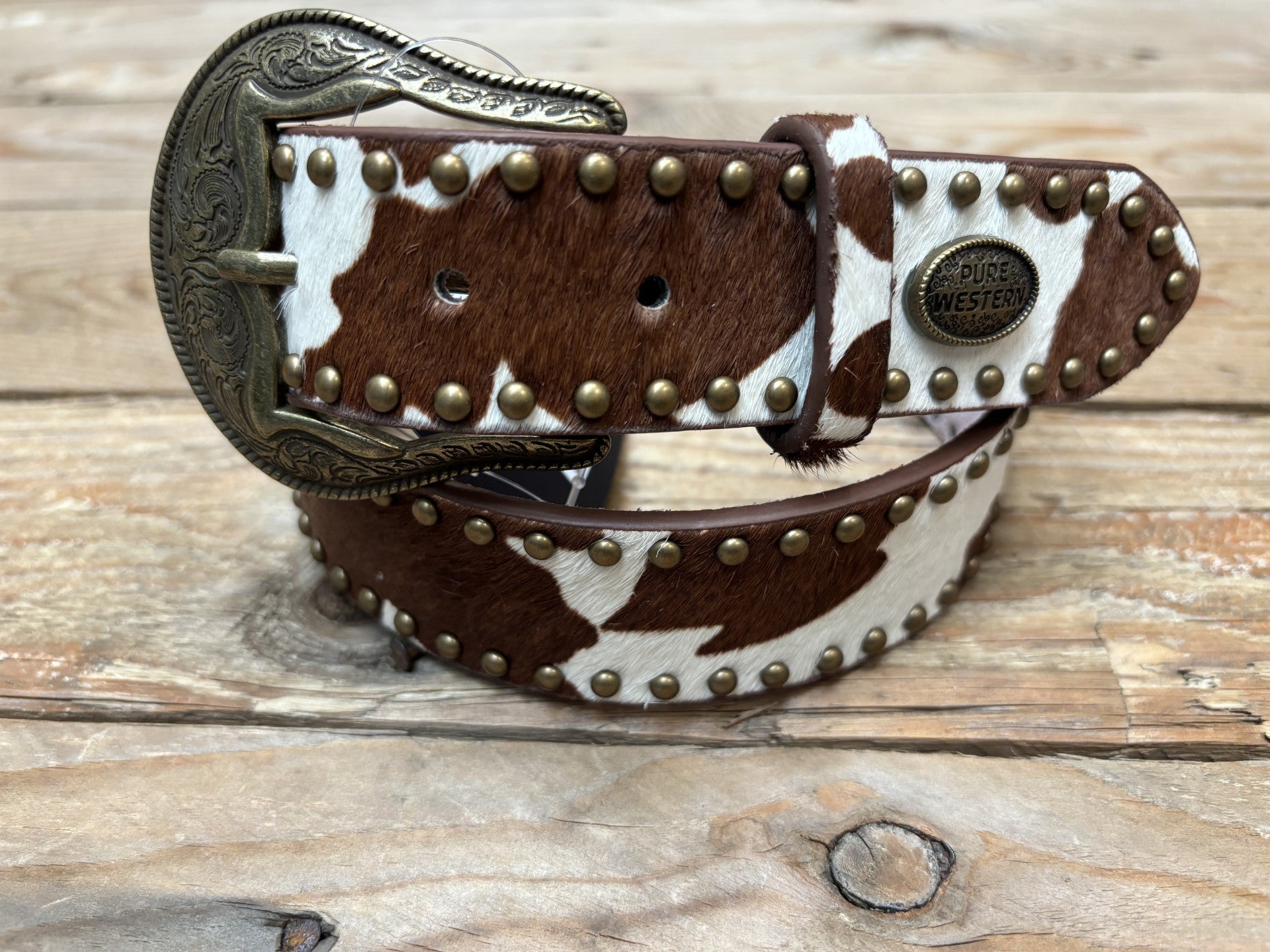 Womens Pure Western Jayna Belt - Tan / Natural (7041897431117)