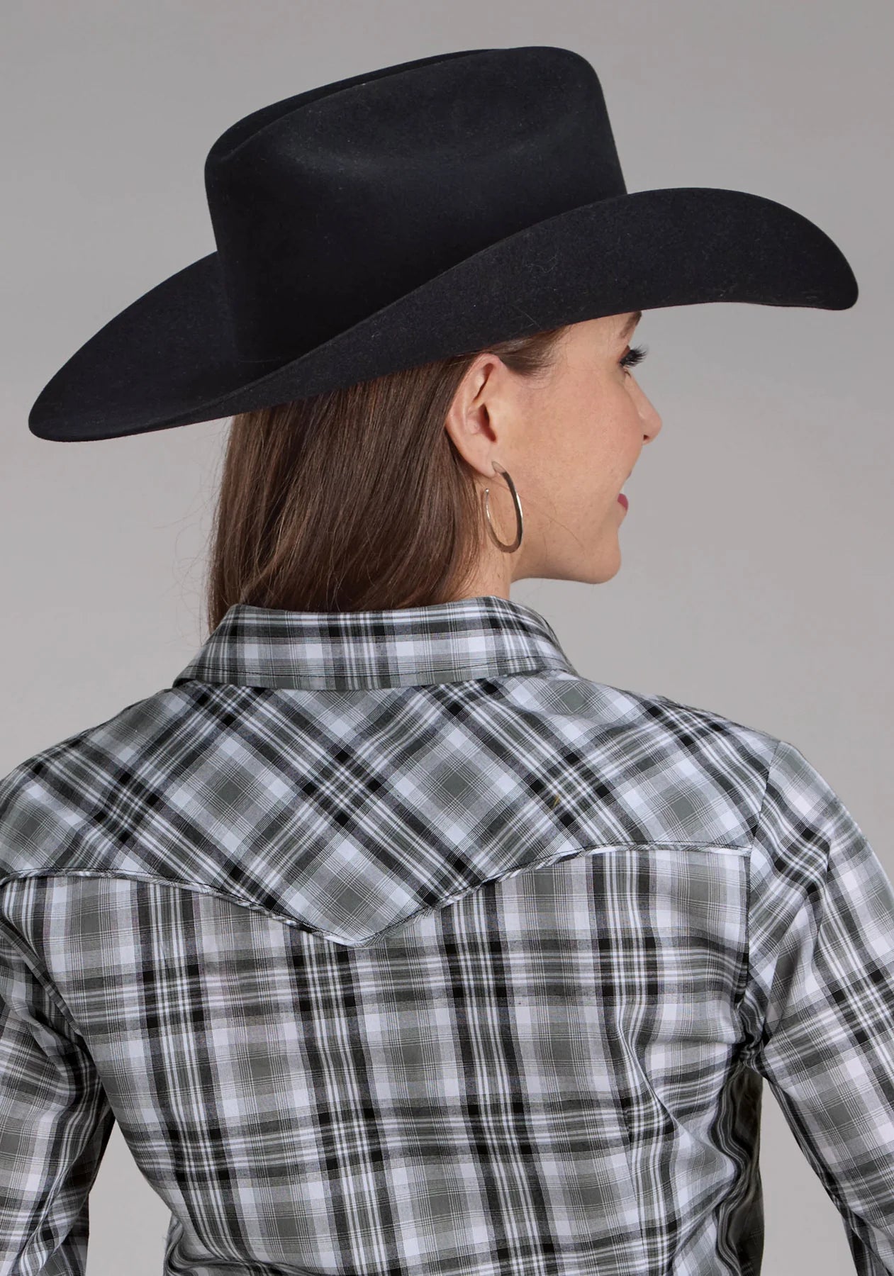 Womens Roper Karman Special LS Shirt - Grey Rose (7434566336589)