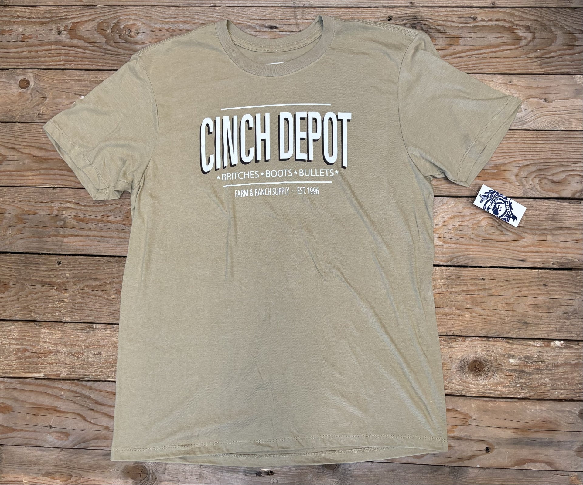 Mens Cinch Depot Tee - Khaki (7229064249421)