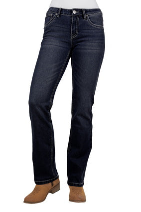Womens Pure Western Kim High Waisted Bootcut Jean 34 Leg (7327247269965)