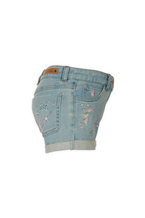 Girls Thomas Cook Kit Denim Shorts - Light Indigo (6894256455757)