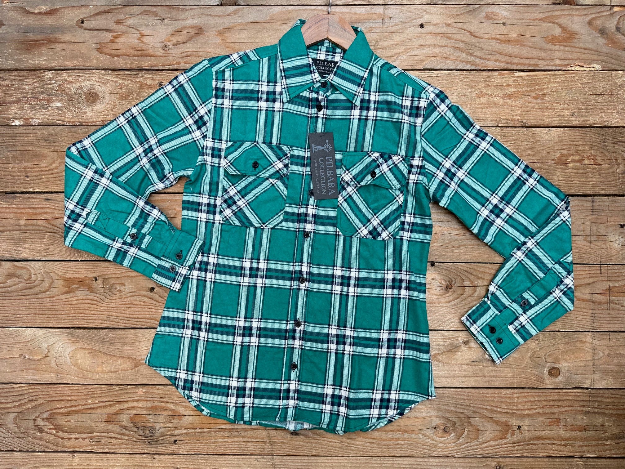 Womens Pilbara Flannelette Open Front Shirt - Choose Colour (7477578793037)