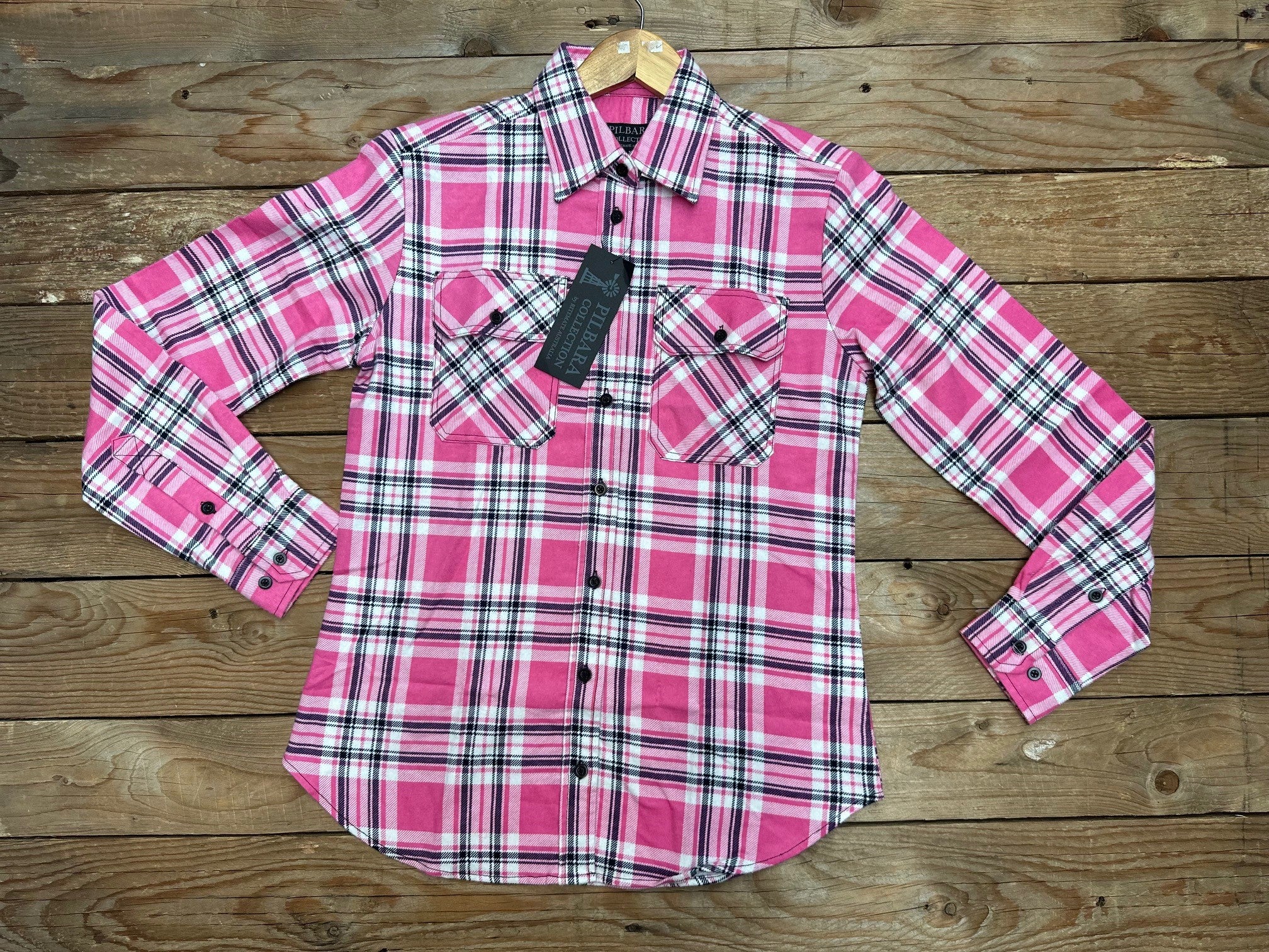 Womens Pilbara Flannelette Open Front Shirt - Choose Colour (7477578793037)