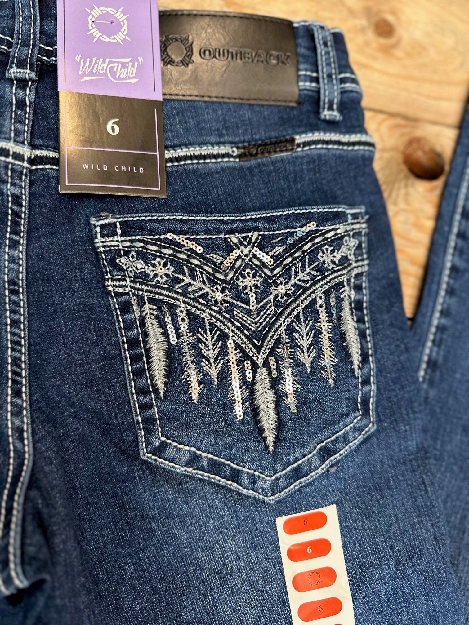 Womens Outback Wild Child Laura Bling Jean 34 Leg (6952212103245)