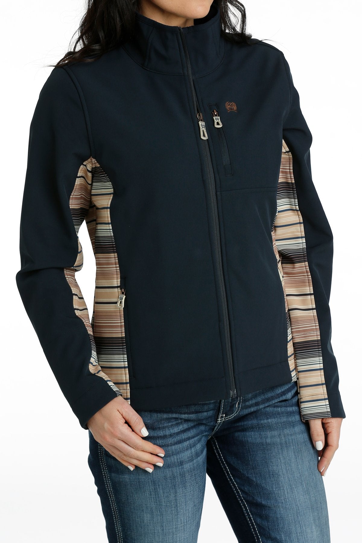 Ladies Cinch Concealed Carry Bonded Jacket - Navy (7012105486413)