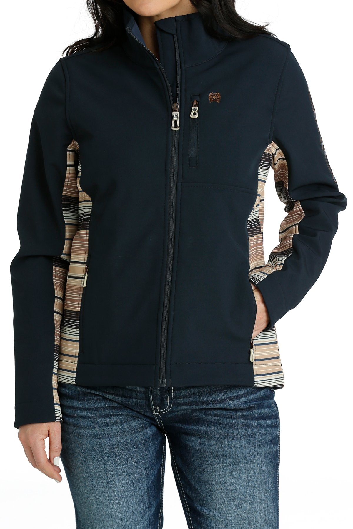 Ladies Cinch Concealed Carry Bonded Jacket - Navy (7012105486413)